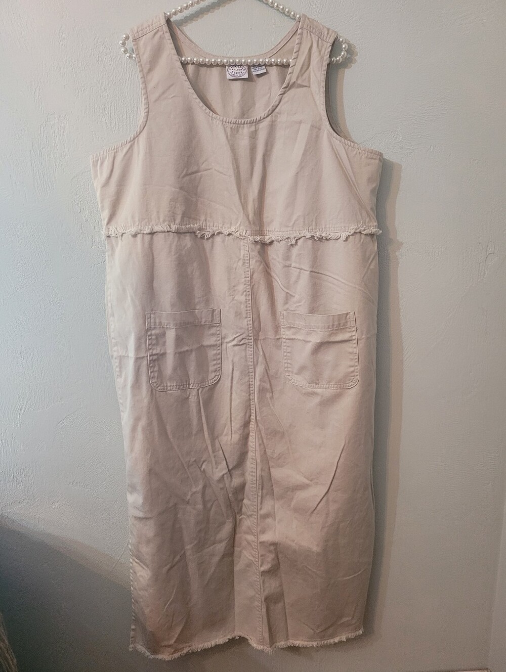 Carolina Blues Vintage 100% Cotton Comfortable Long Casual Plus Size Dress 18W